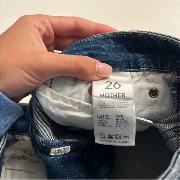 MOTHER the Looker Ankle ZIP Graffiti Girl - Picture 3 of 6